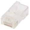 Plug RJ45 8P8C C5E Round Stranded UTP 100PK