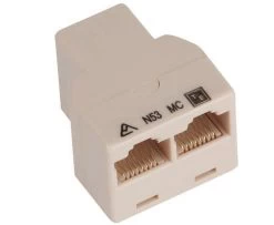Coupler RJ45 T Adaptor F-F-F