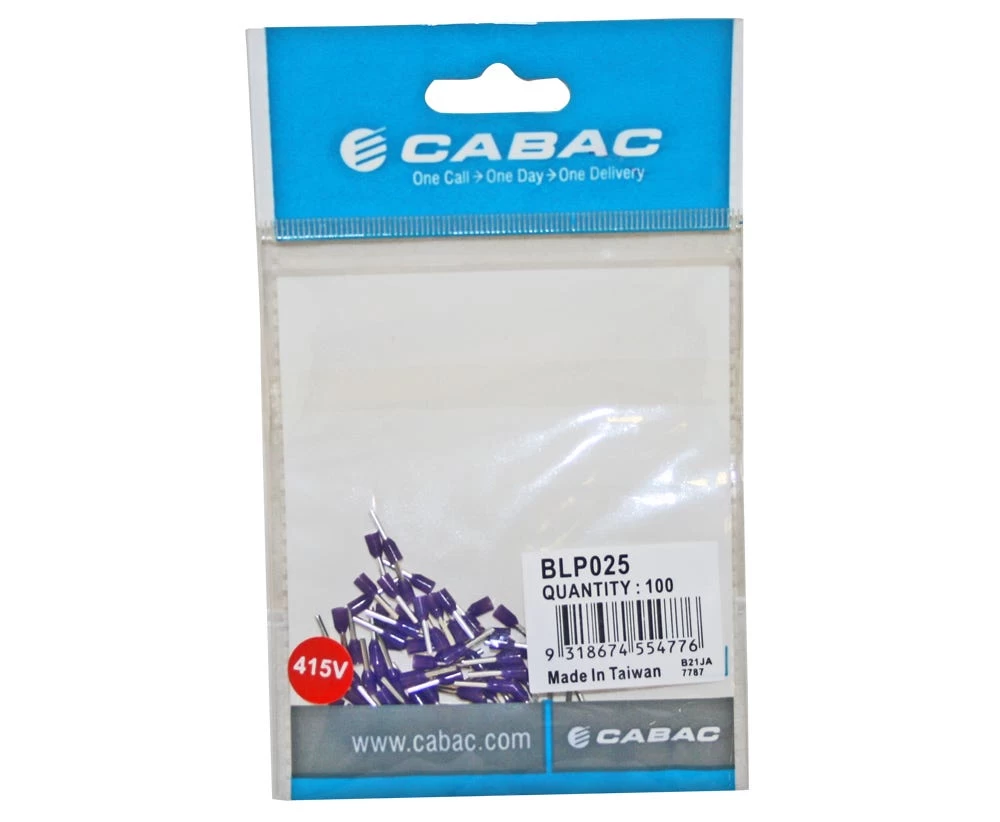 Boot Lace Pin 0.25mm2-Violet Halogen Free 3 Boot Lace Pin 0.25mm2-Violet Halogen Free