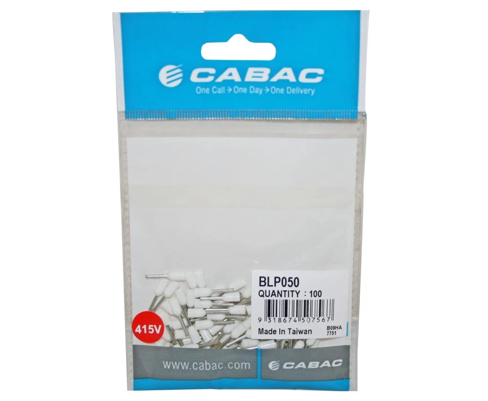 Boot Lace Pin 0.5mm2-White Halogen Free 3 Boot Lace Pin 0.5mm2-White Halogen Free