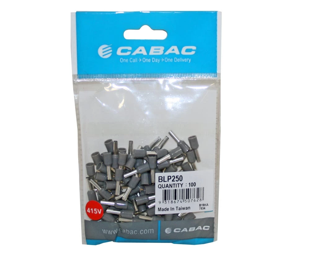 Boot Lace Pin 2.5mm2-Grey Halogen Free 3 Boot Lace Pin 2.5mm2-Grey Halogen Free