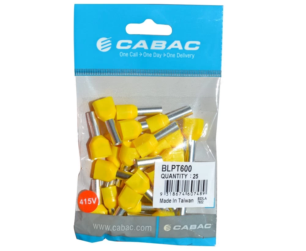 Twin Pre-Ins 2X6.0mm2 Yellow Halogen Free 3 Twin Pre-Ins 2X6.0mm2 Yellow Halogen Free