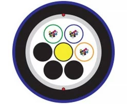 MSS Fibre 36 Core OM4 Loose Tube Blue Nylon Jacketed Cable