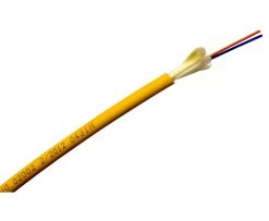 MSS Fibre 2 Core Singlemode Indoor/Outdoor Riser Yellow LSZH Jacketed Cable