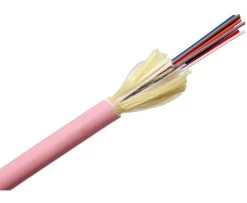 MSS Fibre 12 Core OM3 Indoor/Outdoor Riser Pink LSZH Jacketed Cable