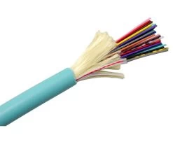 MSS Fibre 24 Core OM3 Indoor/Outdoor Riser Aqua LSZH Jacketed Cable