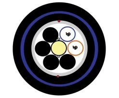 MSS Fibre 24 Core Singlemode Sac Sheath Loose Tube Blue Nylon Jacketed Cable