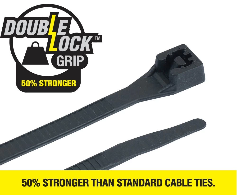 CABLE TIE 280 X 4.3MM DOUBLE LOCK BLACK (BULK PACK) 6 CABLE TIE 280 X 4.3MM DOUBLE LOCK BLACK (BULK PACK) - Image 4