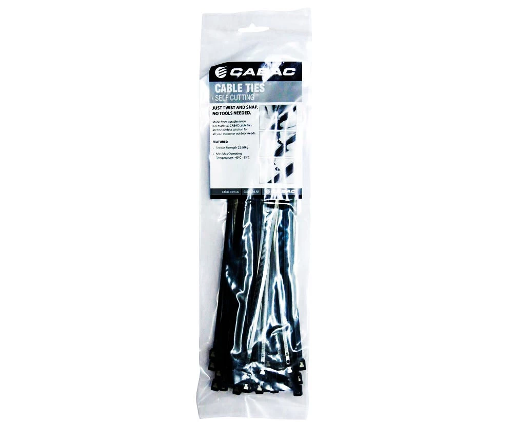 CABLE TIE 280 X 4.3MM SELF CUTTING BLK 4 CABLE TIE 280 X 4.3MM SELF CUTTING BLK - Image 2