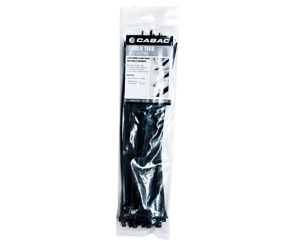 CABLE TIE 356 X 4.3MM SELF CUTTING BLK 4 CABLE TIE 356 X 4.3MM SELF CUTTING BLK - Image 2