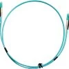 MSS Fibre LC - LC OM3 1 Metre Aqua LSZH 2mm Duplex Fibre Patch Lead