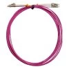 MSS Fibre LC - LC OM4 5 Metre Pink LSZH 2mm Duplex Fibre Patch Lead -Cable Tool Store DLCLC2M 45 MM4 primary 2