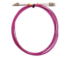 MSS Fibre LCA - LC OM4 10 Metre Pink LSZH 2mm Duplex Fibre Patch Lead