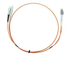 MSS Fibre SC - LC OM1 1 Metre Orange LSZH 2mm Duplex Fibre Patch Lead
