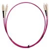 MSS Fibre SC - SC OM4 2 Metre Erika Violet LSZH 3mm Duplex Fibre Patch Lead