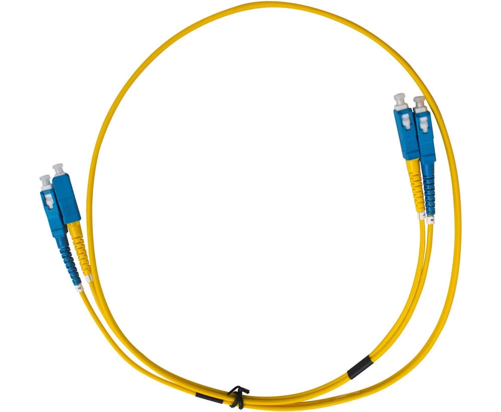 MSS Fibre SC - SC Singlemode 3 Metre Yellow LSZH 3mm Duplex Fibre Patch Lead 3 MSS Fibre SC - SC Singlemode 3 Metre Yellow LSZH 3mm Duplex Fibre Patch Lead