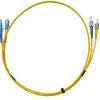 MSS Fibre ST - SC Singlemode 5 Metre Yellow LSZH 3mm Duplex Fibre Patch Lead