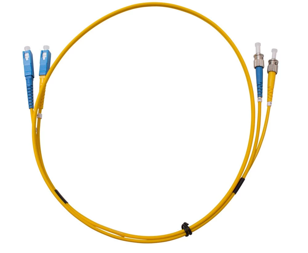 MSS Fibre ST - SC Singlemode 5 Metre Yellow LSZH 3mm Duplex Fibre Patch Lead 3 MSS Fibre ST - SC Singlemode 5 Metre Yellow LSZH 3mm Duplex Fibre Patch Lead