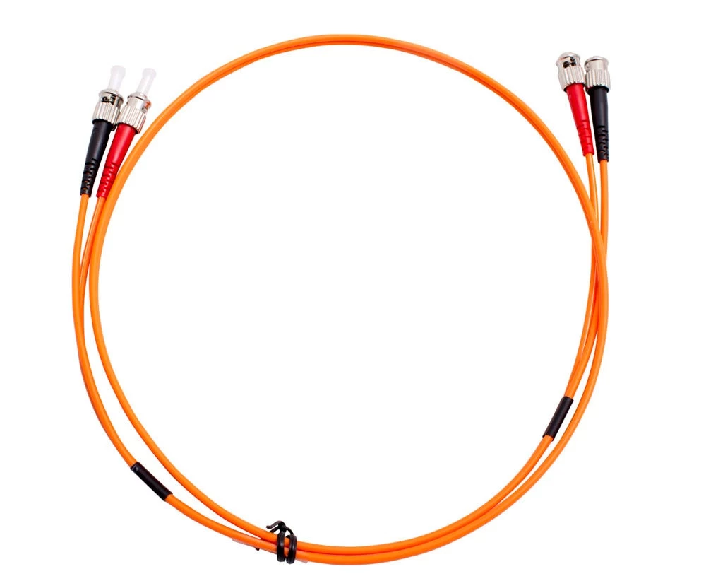 MSS Fibre ST - ST OM1 1 Metre Orange LSZH 3mm Duplex Fibre Patch Lead 3 MSS Fibre ST - ST OM1 1 Metre Orange LSZH 3mm Duplex Fibre Patch Lead