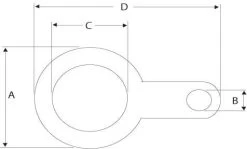 Brass Earth Tag 32mm Wide