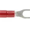 Forked Spade 4mm Red Dg