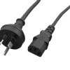 Cable IEC C13 To 3 Pin Plug Black 2M Unbagged