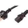 Cable IEC C13 To AUS 3 Pin Plug Black 0.5M -Cable Tool Store H40IEC0 46 5 primary 1