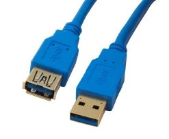 Cable EXT USB 3.0 AM-AF Gold Blue 3M