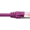 Hypertec 5 Metre 4 Pair LSZH Shielded RJ45 - RJ45 Cat6A Purple Patch Lead 1 Hypertec 5 Metre 4 Pair LSZH Shielded RJ45 - RJ45 Cat6A Purple Patch Lead -Cable Tool Store HCAT6APU5 primary 1