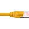 Hypertec 0.5 Metre 4 Pair LSZH Shielded RJ45 - RJ45 Cat6A Yellow Patch Lead