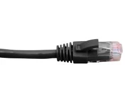 Hypertec 5 Metre 4 Pair PVC Unshielded RJ45 - RJ45 Cat6 Black Patch Lead