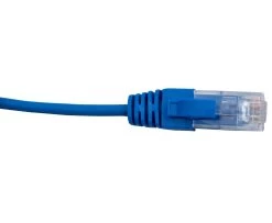 MSS 5 Metre 4 Pair Unshielded RJ45 - RJ45 Slim Cat6 Blue Patch Lead
