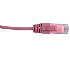MSS 3 Metre 4 Pair Unshielded RJ45 - RJ45 Slim Cat6 Pink Patch Lead