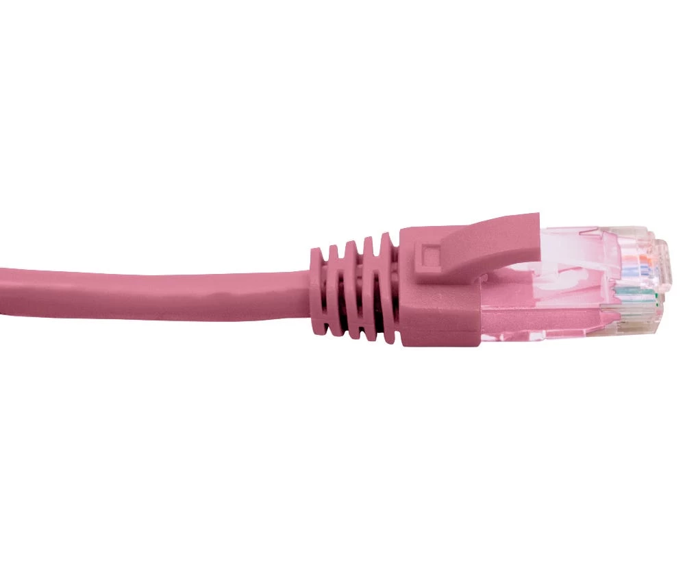 Hypertec 0.5 Metre 4 Pair PVC Unshielded RJ45 - RJ45 Cat6 Pink Patch Lead 3 Hypertec 0.5 Metre 4 Pair PVC Unshielded RJ45 - RJ45 Cat6 Pink Patch Lead