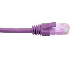 Hypertec 0.3 Metre 4 Pair PVC Unshielded RJ45 - RJ45 Cat6 Purple Patch Lead