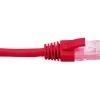 Hypertec 0.3 Metre 4 Pair PVC Unshielded RJ45 - RJ45 Cat6 Red Patch Lead