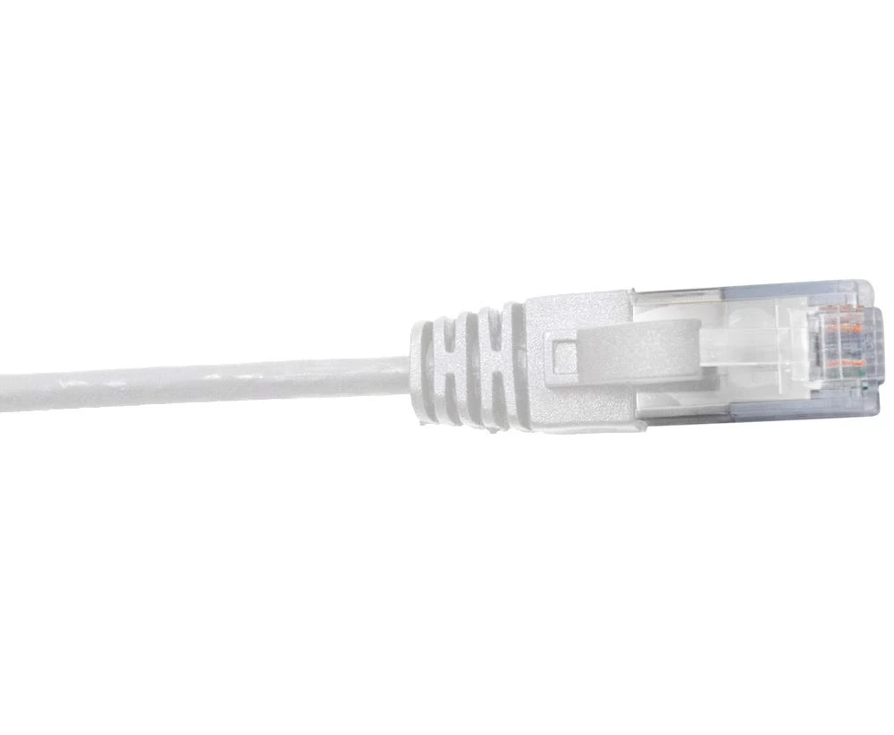 MSS 0.3 Metre 4 Pair Unshielded RJ45 - RJ45 Slim Cat6 White Patch Lead 3 MSS 0.3 Metre 4 Pair Unshielded RJ45 - RJ45 Slim Cat6 White Patch Lead