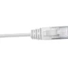 MSS 0.5 Metre 4 Pair Unshielded RJ45 - RJ45 Slim Cat6 White Patch Lead -Cable Tool Store HCAT6WH0 3SL Primary 7