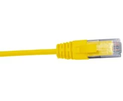MSS 0.5 Metre 4 Pair Unshielded RJ45 - RJ45 Slim Cat6 Yellow Patch Lead