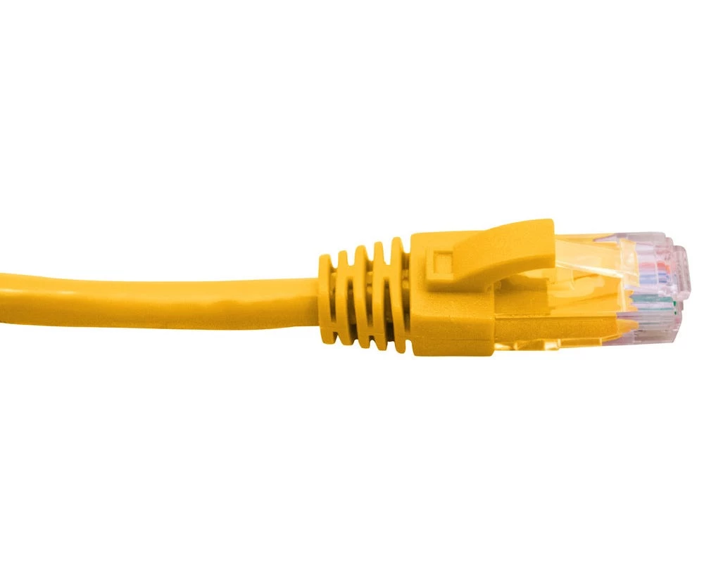 Hypertec 10 Metre 4 Pair PVC Unshielded RJ45 - RJ45 Cat6 Yellow Patch Lead 3 Hypertec 10 Metre 4 Pair PVC Unshielded RJ45 - RJ45 Cat6 Yellow Patch Lead