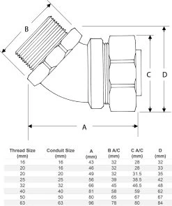 FITTING CLT/CETX 45DEG STRAIGHT FIXED EXTERNAL THREAD STAINLESS STEEL M50