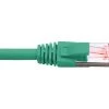 Hypertec 1 Metre 4 Pair LSZH Shielded RJ45 - RJ45 Slim Cat6A Green Patch Lead
