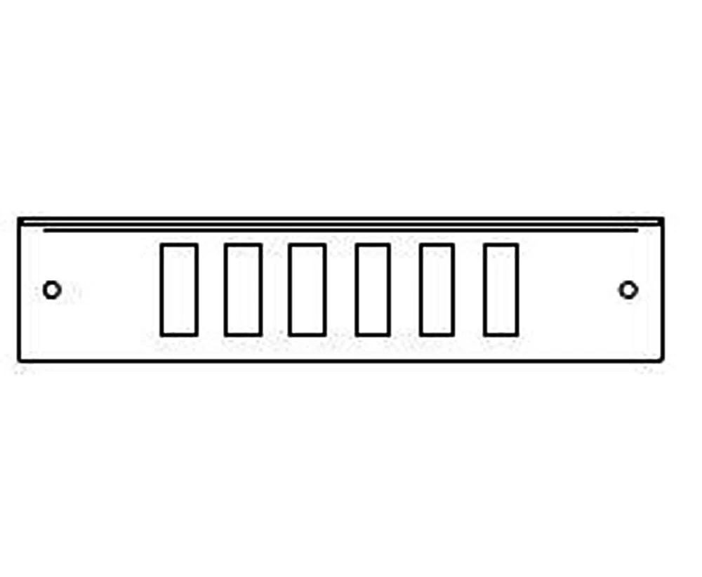 ADAPTOR PLATE 6 X SC DUPLEX Or LC QUAD WHITE FOR MUTO LARGE 3 ADAPTOR PLATE 6 X SC DUPLEX Or LC QUAD WHITE FOR MUTO LARGE