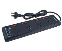 Power Board 4 Way W/ Switches