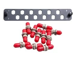 Flat Coupler Panel Kit 12F ST MM 1-12 Includes Thru Adaptor