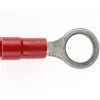 PRE-INSULATED RING TERMINAL (0.5-1.6MM CABLE) RED 6MM STUD DOUBLE GRIP