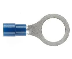 PRE-INSULATED RING TERMINAL (1.0-2.6MM CABLE) BLUE 12MM STUD