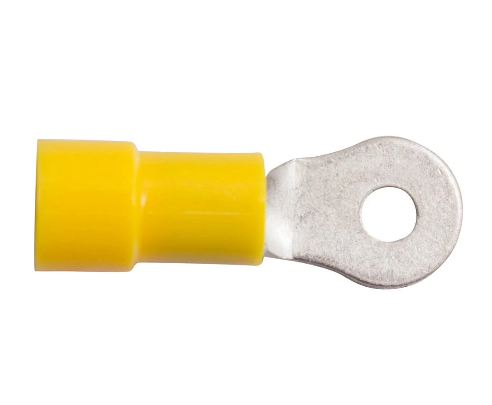 PRE-INSULATED RING TERMINAL (2.5-6.0MM CABLE) YELLOW 3MM STUD 3 PRE-INSULATED RING TERMINAL (2.5-6.0MM CABLE) YELLOW 3MM STUD