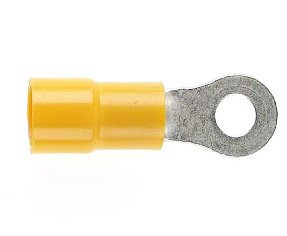 PRE-INSULATED RING TERMINAL (2.5-6.0MM CABLE) YELLOW 5MM STUD 3 PRE-INSULATED RING TERMINAL (2.5-6.0MM CABLE) YELLOW 5MM STUD