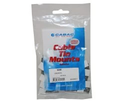 NYLON SELF ADHESIVE MOUNT 12.7 X 12.7MM UV BLACK -Cable Tool Store SAM12 46 7BK packaging